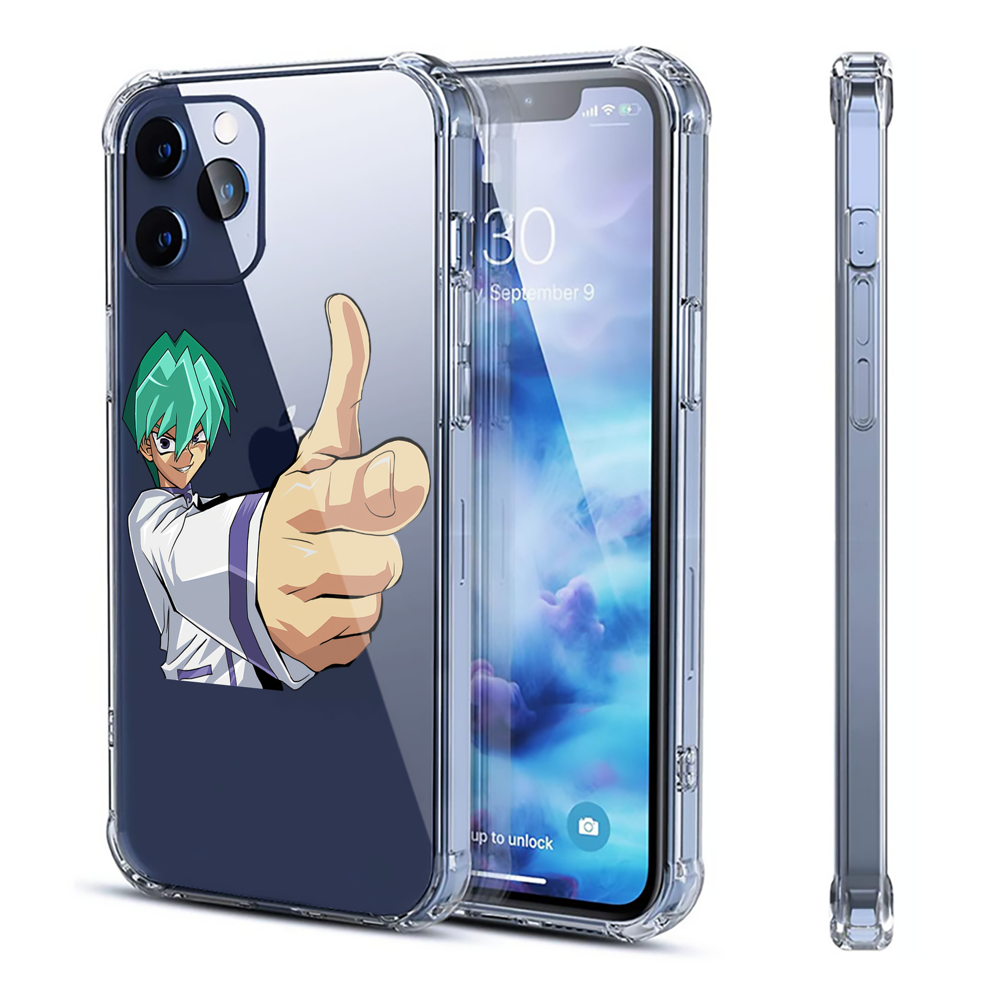 （画像用） 遊☆戯☆王 Yu-Gi-Oh! 【iPhone 12シリーズ対応】透明スマホケース（クリアソフトケース）